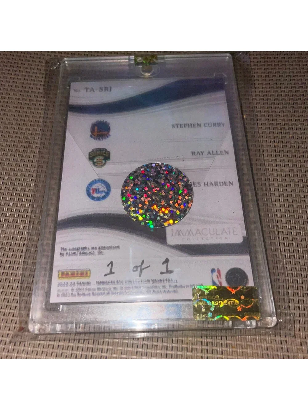 CURRY HARDEN ALLEN TRI-AUTO FACSIMILE NOVELTY (ENCASED)